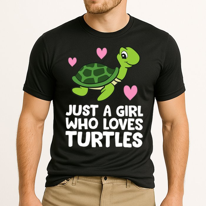 Just A Girl Who Loves Turtles Cooling Performance Crew T-Shirt
