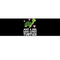 Just A Girl Who Loves Turtles Bumper Sticker