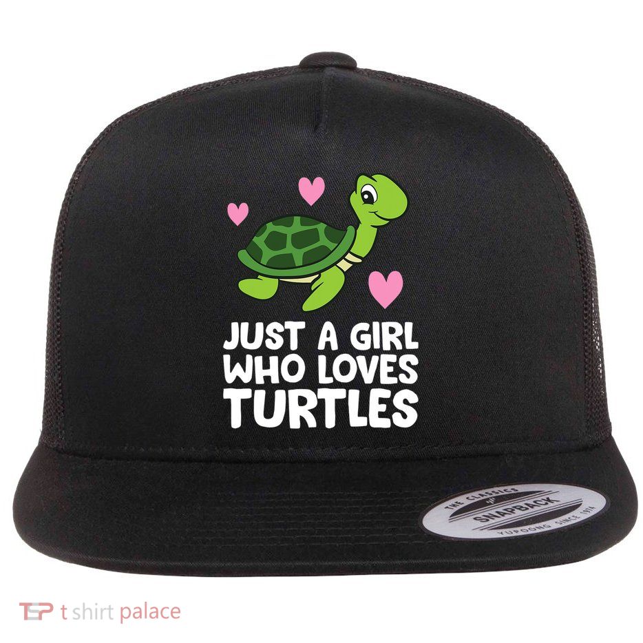 Just A Girl Who Loves Turtles Flatbill Hat
