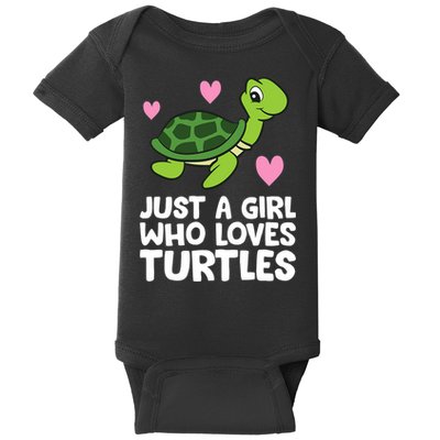 Just A Girl Who Loves Turtles Baby Bodysuit