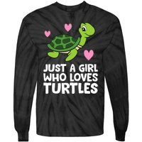 Just A Girl Who Loves Turtles Tie-Dye Long Sleeve Shirt