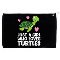 Just A Girl Who Loves Turtles Grommeted Golf Towel