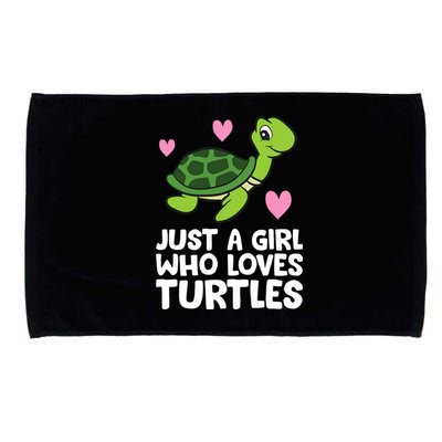 Just A Girl Who Loves Turtles Microfiber Hand Towel