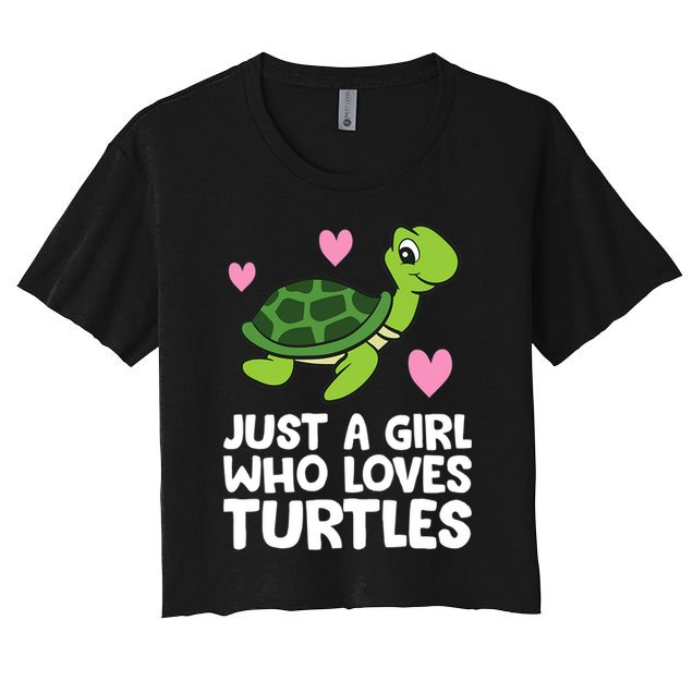Just A Girl Who Loves Turtles Crop Top