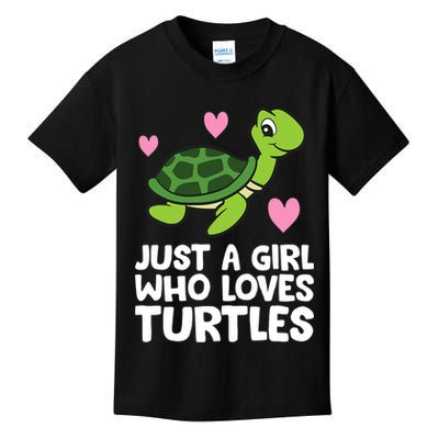 Just A Girl Who Loves Turtles Kids T-Shirt