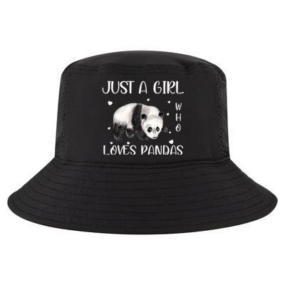 Just A Girl Who Loves Pandas Cool Comfort Performance Bucket Hat