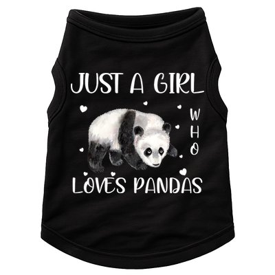 Just A Girl Who Loves Pandas Doggie Tank