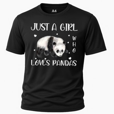 Just A Girl Who Loves Pandas Performance Shirt