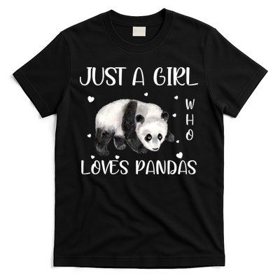 Just A Girl Who Loves Pandas T-Shirt