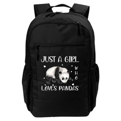 Just A Girl Who Loves Pandas Backpack