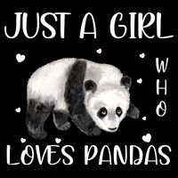 Just A Girl Who Loves Pandas Sustainable Bucket Hat