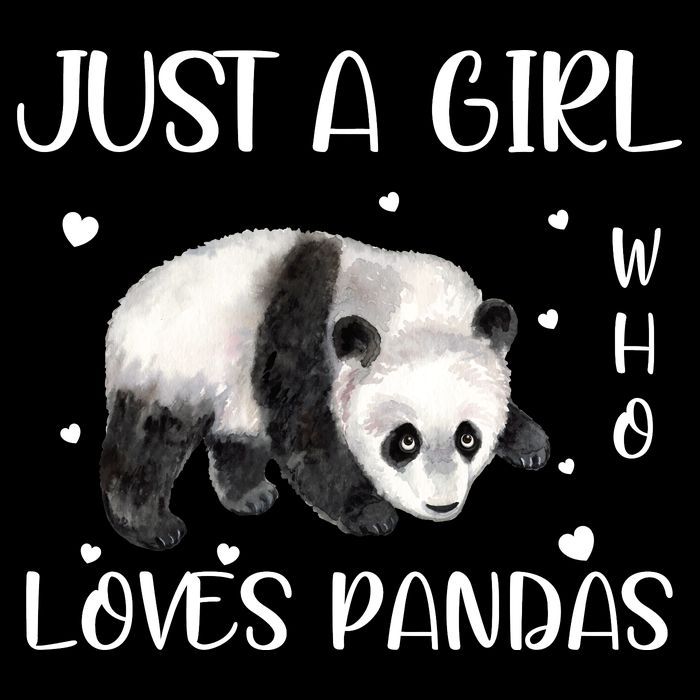 Just A Girl Who Loves Pandas Sustainable Bucket Hat