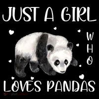 Just A Girl Who Loves Pandas Button