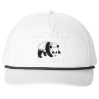 Just A Girl Who Loves Pandas Snapback Five-Panel Rope Hat