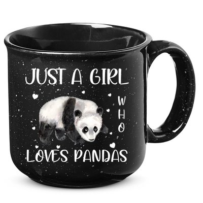 Just A Girl Who Loves Pandas 15oz Campfire Ceramic Mug