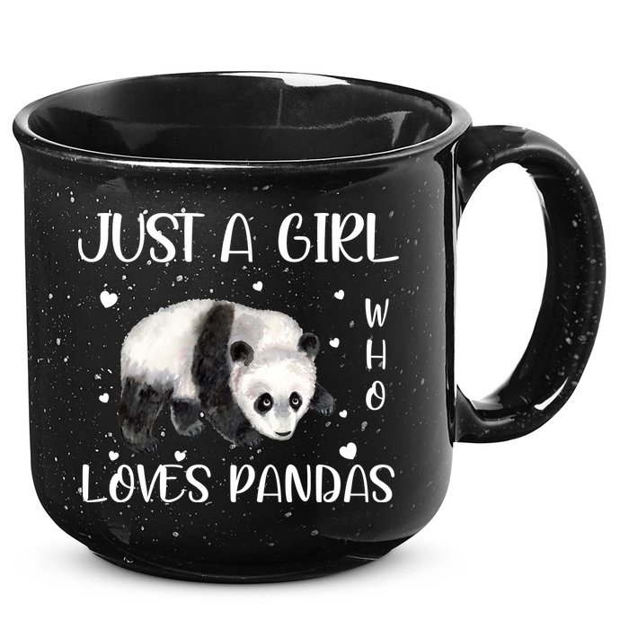 Just A Girl Who Loves Pandas 15oz Campfire Ceramic Mug