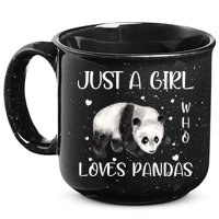 Just A Girl Who Loves Pandas 15oz Campfire Ceramic Mug