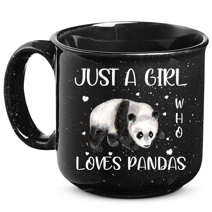 Just A Girl Who Loves Pandas 15oz Campfire Ceramic Mug