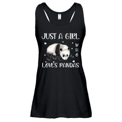 Just A Girl Who Loves Pandas Ladies Essential Flowy Tank