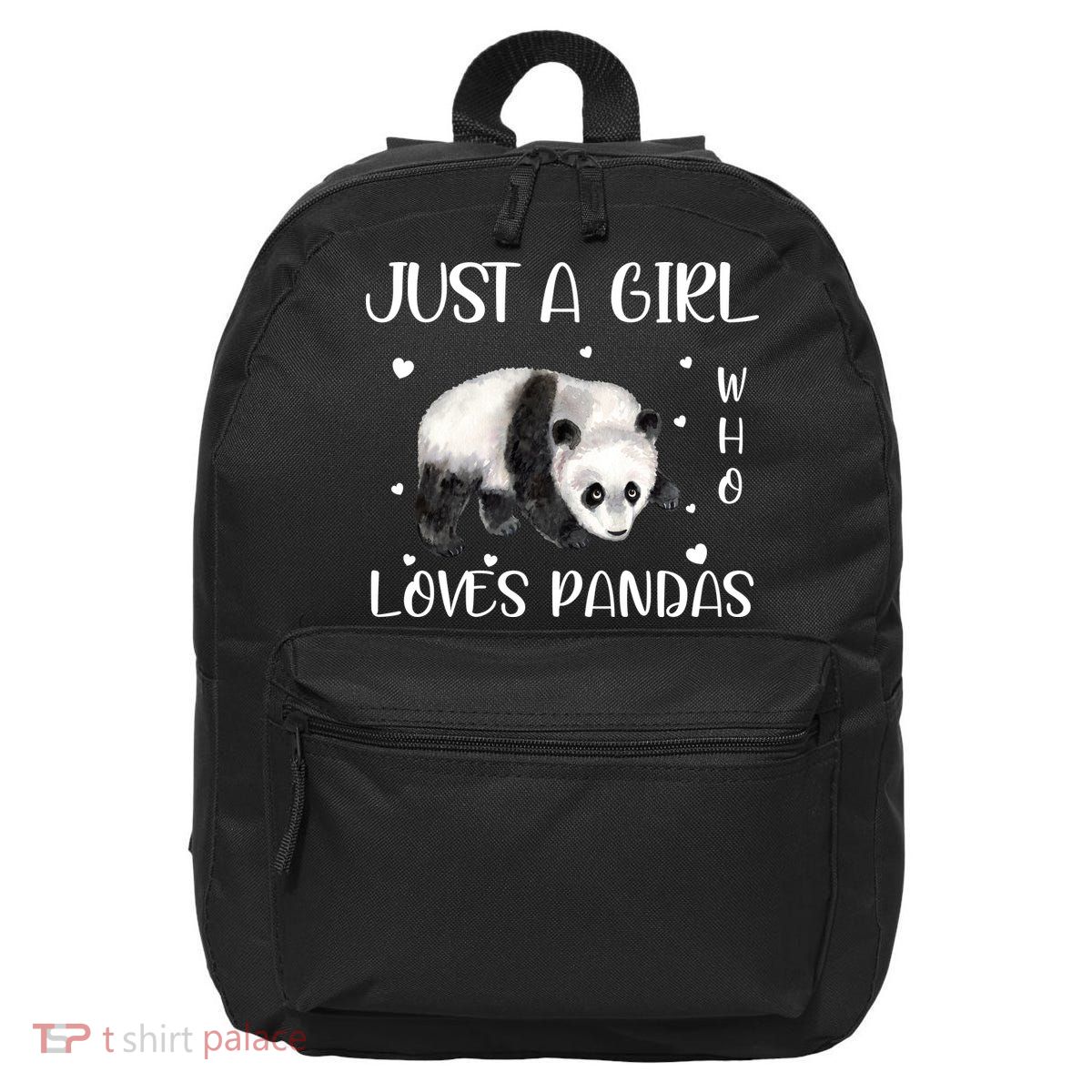 Just A Girl Who Loves Pandas 16 in Basic Backpack