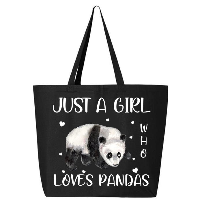 Just A Girl Who Loves Pandas 25L Jumbo Tote