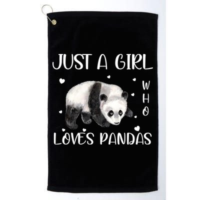 Just A Girl Who Loves Pandas Golf Towel