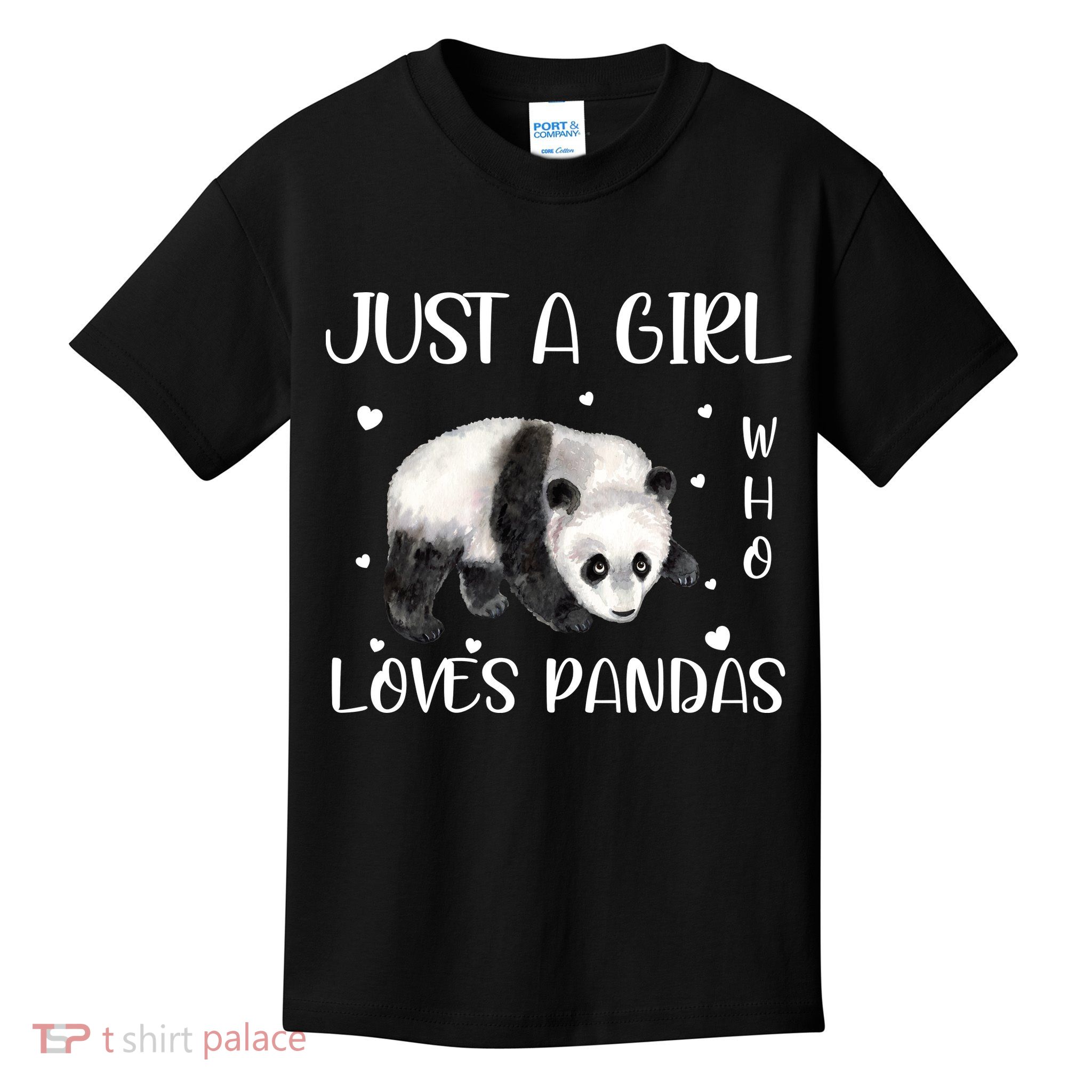 Just A Girl Who Loves Pandas Kids T-Shirt