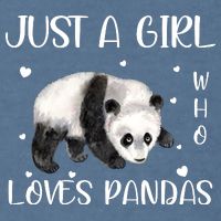 Just A Girl Who Loves Pandas Garment-Dyed Sweatshirt