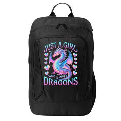 Just A Girl Who Loves Dragons Cute Dragon City Backpack