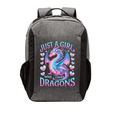 Just A Girl Who Loves Dragons Cute Dragon Vector Backpack