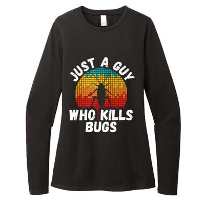 Just A Guy Who Kills Bugs Pest Control Exterminator Womens CVC Long Sleeve Shirt