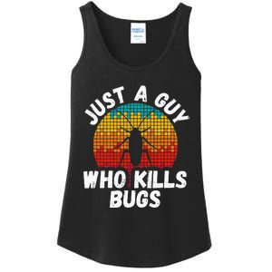 Just A Guy Who Kills Bugs Pest Control Exterminator Ladies Essential Tank