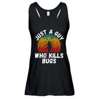 Just A Guy Who Kills Bugs Pest Control Exterminator Ladies Essential Flowy Tank