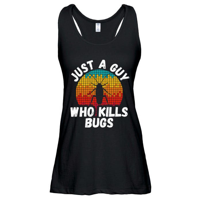 Just A Guy Who Kills Bugs Pest Control Exterminator Ladies Essential Flowy Tank