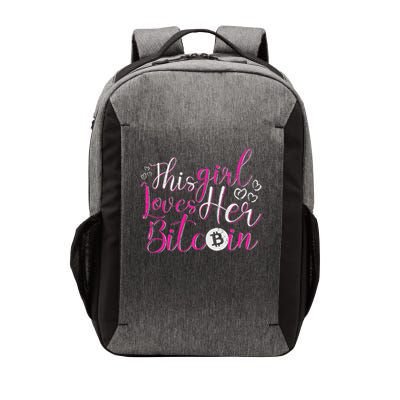 Just A Girl Who Loves Her Bitcoin Cryptocurrency Coin Lover Vector Backpack