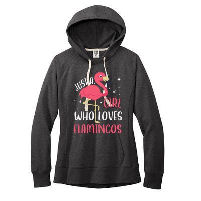 Just A Girl Who Likes Flamingos Women's Fleece Hoodie