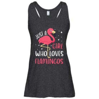 Just A Girl Who Likes Flamingos Ladies Essential Flowy Tank