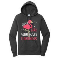 Just A Girl Who Likes Flamingos Women's Pullover Hoodie