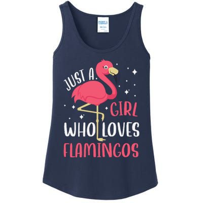 Just A Girl Who Likes Flamingos Ladies Essential Tank