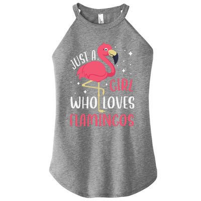 Just A Girl Who Likes Flamingos Women's Perfect Tri Rocker Tank