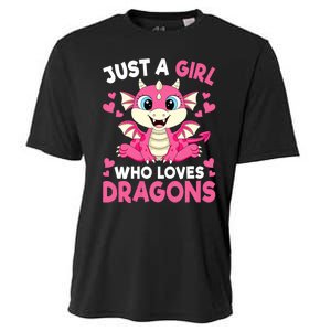 Just A Girl Who Loves Dragons Cooling Performance Crew T-Shirt