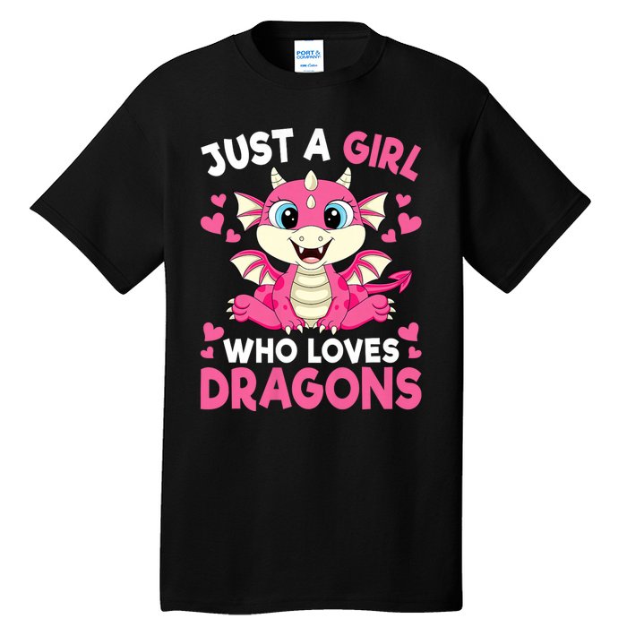 Just A Girl Who Loves Dragons Tall T-Shirt