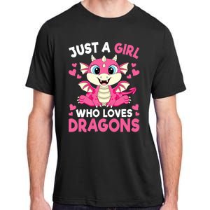 Just A Girl Who Loves Dragons Adult ChromaSoft Performance T-Shirt