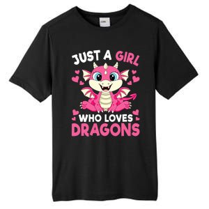 Just A Girl Who Loves Dragons Tall Fusion ChromaSoft Performance T-Shirt