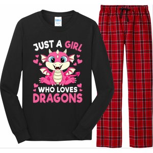 Just A Girl Who Loves Dragons Long Sleeve Pajama Set