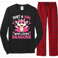 Just A Girl Who Loves Dragons Long Sleeve Pajama Set