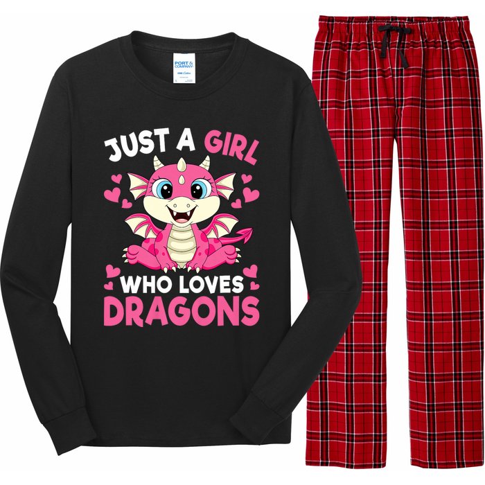 Just A Girl Who Loves Dragons Long Sleeve Pajama Set