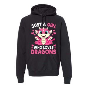 Just A Girl Who Loves Dragons Premium Hoodie