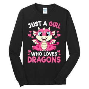 Just A Girl Who Loves Dragons Tall Long Sleeve T-Shirt