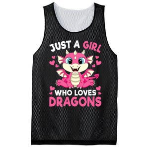 Just A Girl Who Loves Dragons Mesh Reversible Basketball Jersey Tank